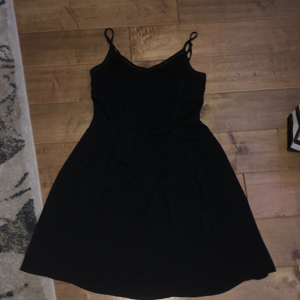 Black mini dress